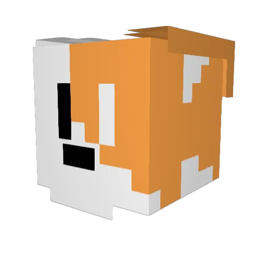 gr4the Minecraft avatar head, 3D render
