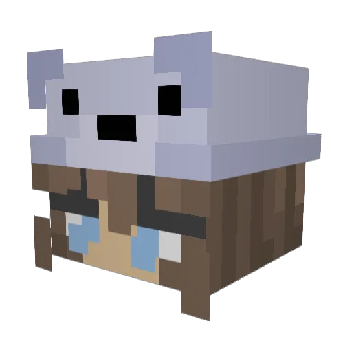 gr6v Minecraft avatar head, 3D render