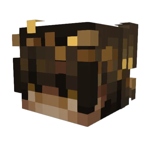gr_dy Minecraft avatar head, 3D render
