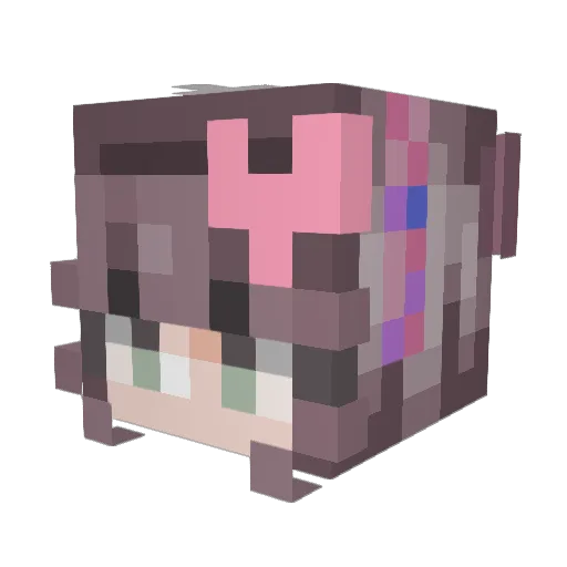 graaceeeeeeeeeee Minecraft avatar head, 3D render