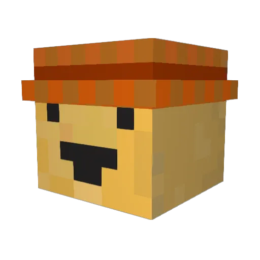graanada Minecraft avatar head, 3D render