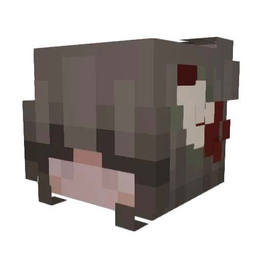graazz Minecraft avatar head, 3D render