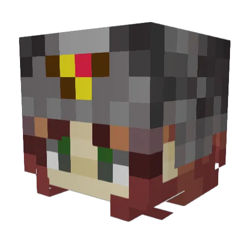 grac3 Minecraft avatar head, 3D render