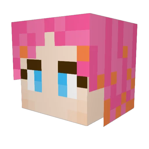 grace066 Minecraft avatar head, 3D render