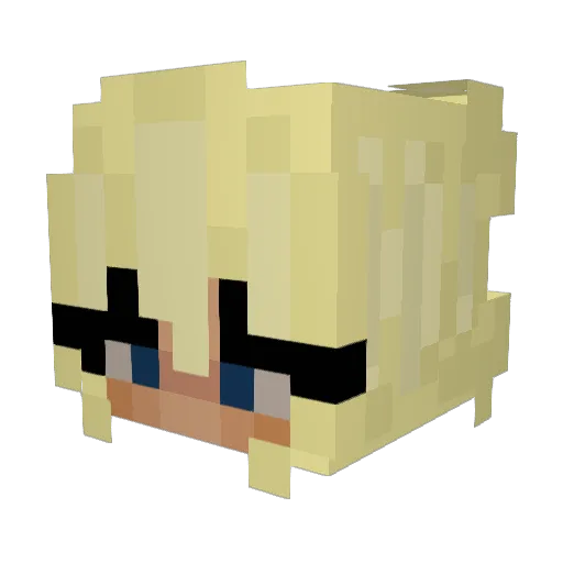 grace106 Minecraft avatar head, 3D render