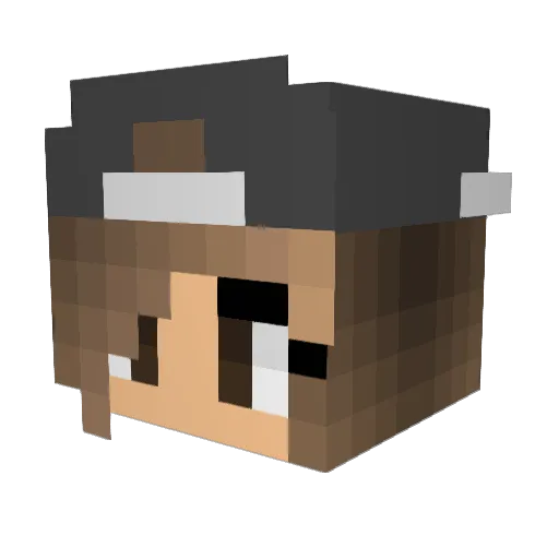 grace2369 Minecraft avatar head, 3D render