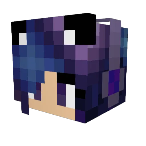 grace307588 Minecraft avatar head, 3D render