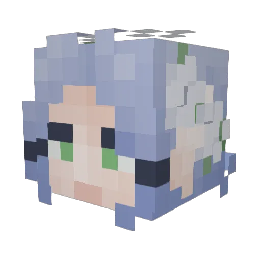 grace_c6 Minecraft avatar head, 3D render