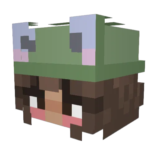 grace_trys Minecraft avatar head, 3D render