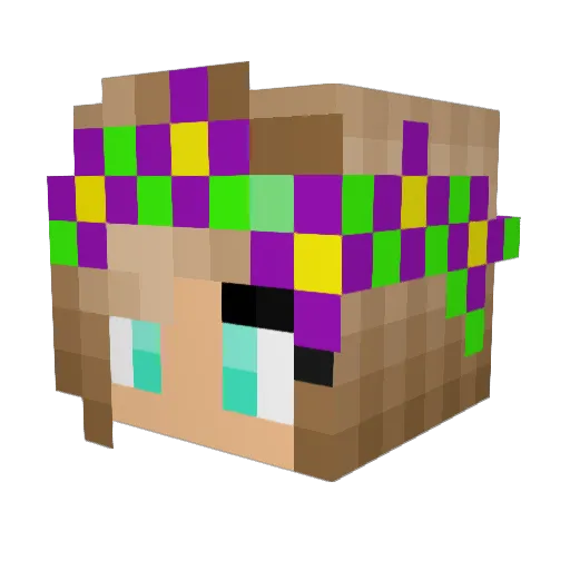 gracebubs13 Minecraft avatar head, 3D render
