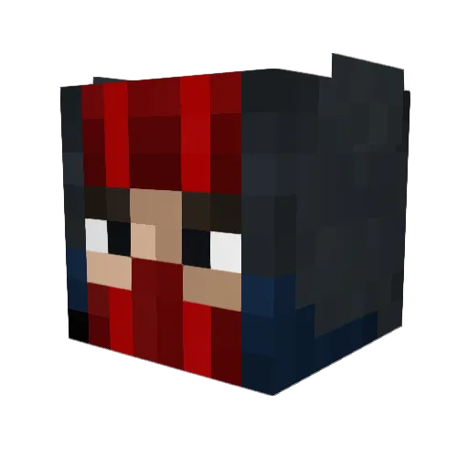 gracefaulkner Minecraft avatar head, 3D render