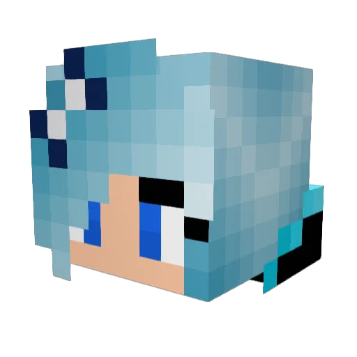 gracefirex4 Minecraft avatar head, 3D render
