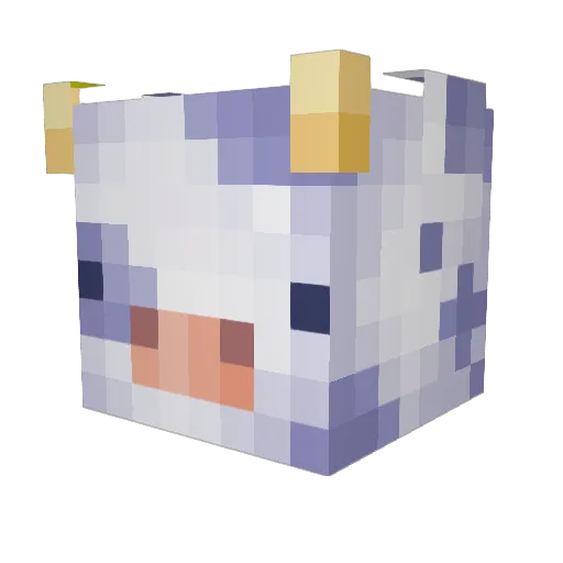 graceisacow Minecraft avatar head, 3D render