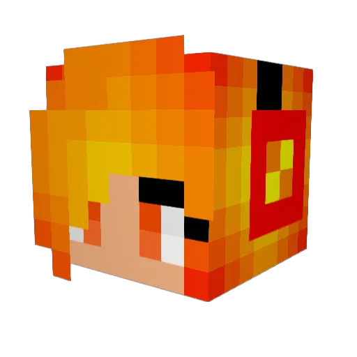 graceling98 Minecraft avatar head, 3D render