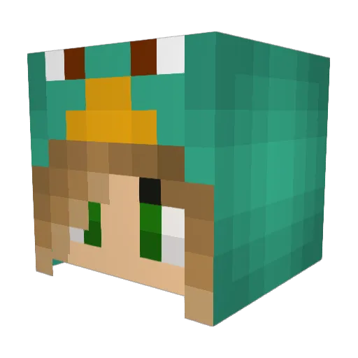 gracelucille Minecraft avatar head, 3D render