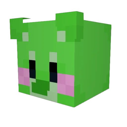 graceservedio Minecraft avatar head, 3D render