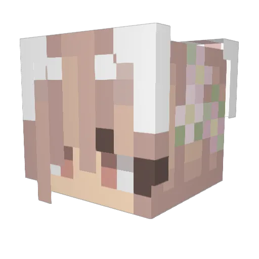 graceswim Minecraft avatar head, 3D render