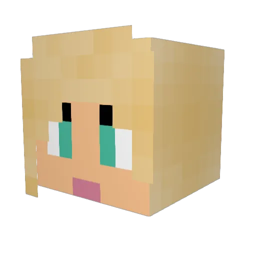 gracetaylor Minecraft avatar head, 3D render
