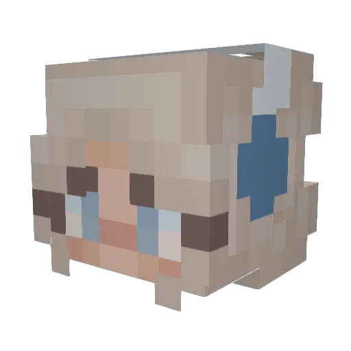 gracethegreat445 Minecraft avatar head, 3D render