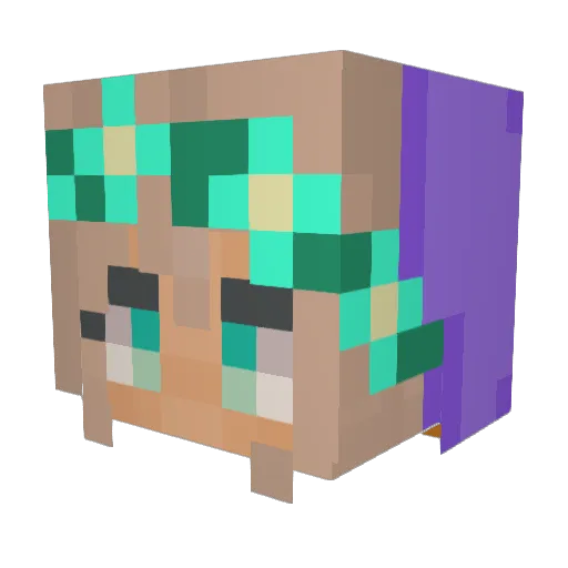 gracie0208 Minecraft avatar head, 3D render