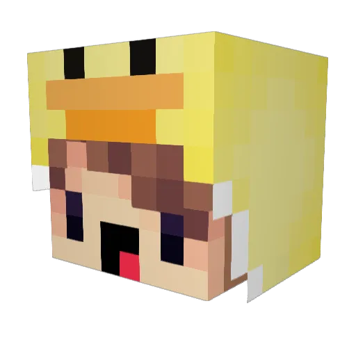 gracie_lou42 Minecraft avatar head, 3D render