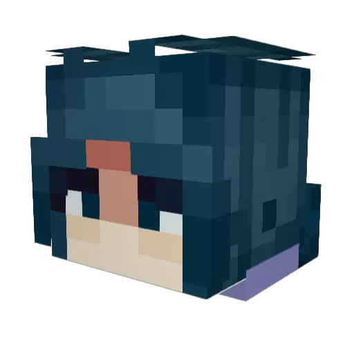 gracieistired Minecraft avatar head, 3D render