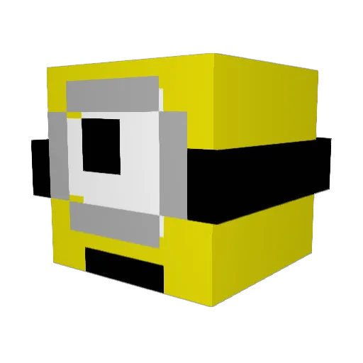 graciekn Minecraft avatar head, 3D render