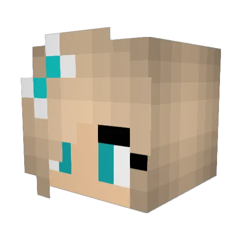 gracielou11 Minecraft avatar head, 3D render
