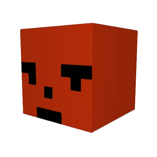 gracket Minecraft avatar head, 3D render