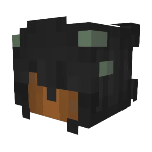 gracyeeie Minecraft avatar head, 3D render