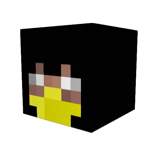 gracz_1 Minecraft avatar head, 3D render