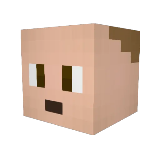 gradedclover504 Minecraft avatar head, 3D render