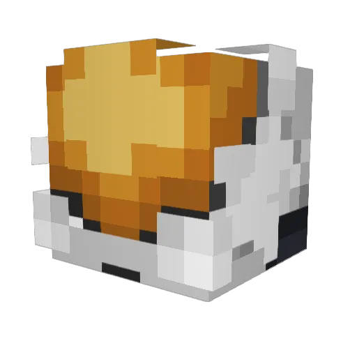 gradfv Minecraft avatar head, 3D render