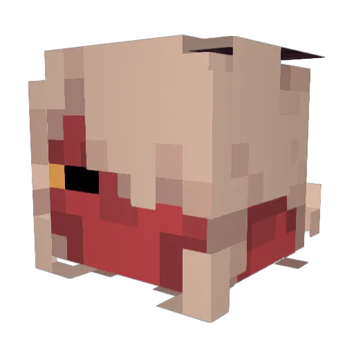 gradientkey Minecraft avatar head, 3D render