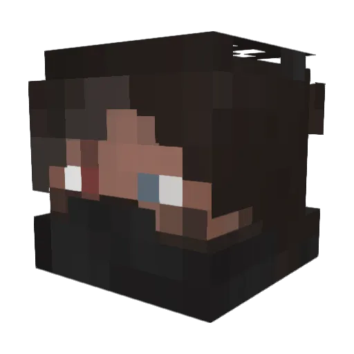 gradwell85 Minecraft avatar head, 3D render