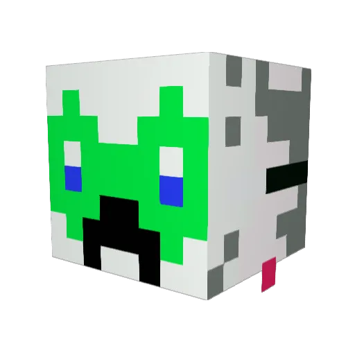 grady00b Minecraft avatar head, 3D render
