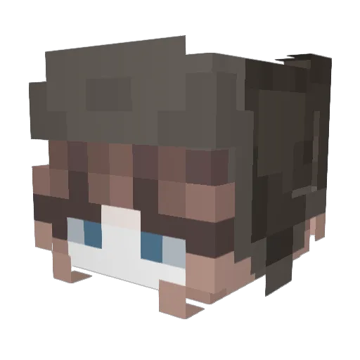 graelit Minecraft avatar head, 3D render