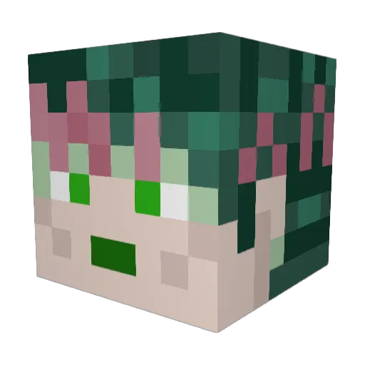 graetzy Minecraft avatar head, 3D render
