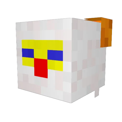 graevi Minecraft avatar head, 3D render