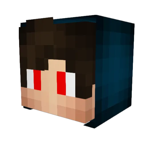 grafixave Minecraft avatar head, 3D render