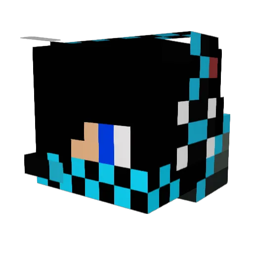 grafm Minecraft avatar head, 3D render