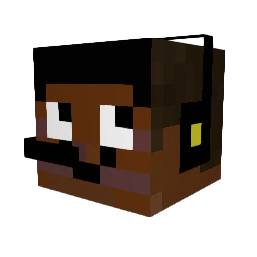 gragonfirezh Minecraft avatar head, 3D render
