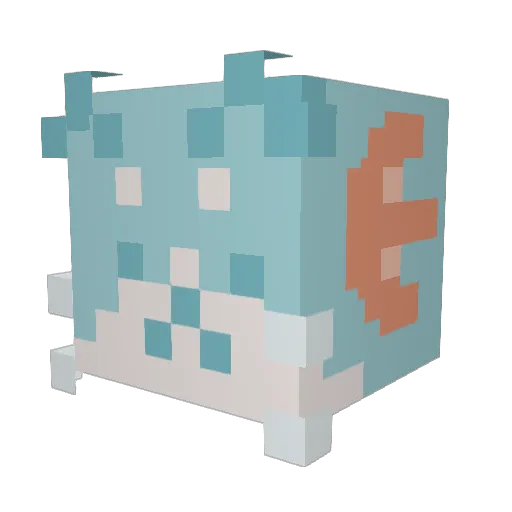 grah4mka_ Minecraft avatar head, 3D render
