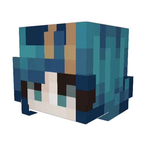 grahambozo Minecraft avatar head, 3D render