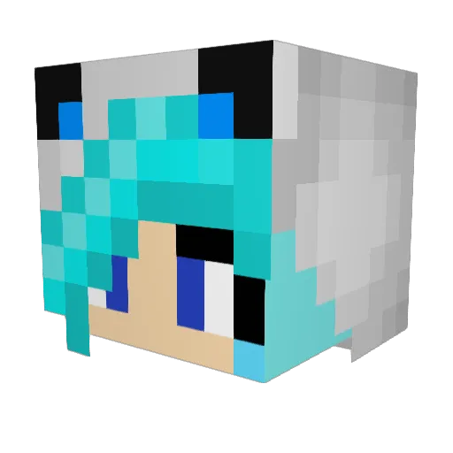 grahamc Minecraft avatar head, 3D render