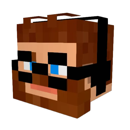 grahamca Minecraft avatar head, 3D render
