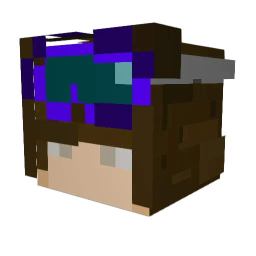 grainv2 Minecraft avatar head, 3D render