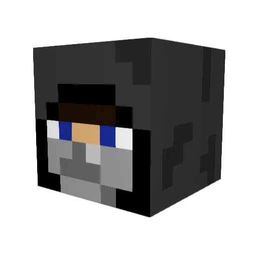 grainykit Minecraft avatar head, 3D render