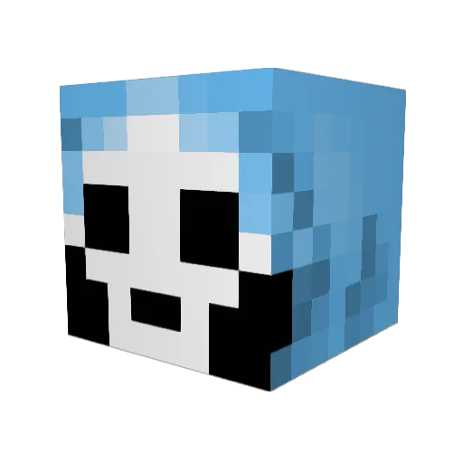 gran408 Minecraft avatar head, 3D render