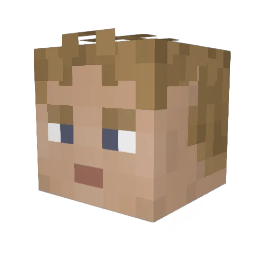 granat43 Minecraft avatar head, 3D render